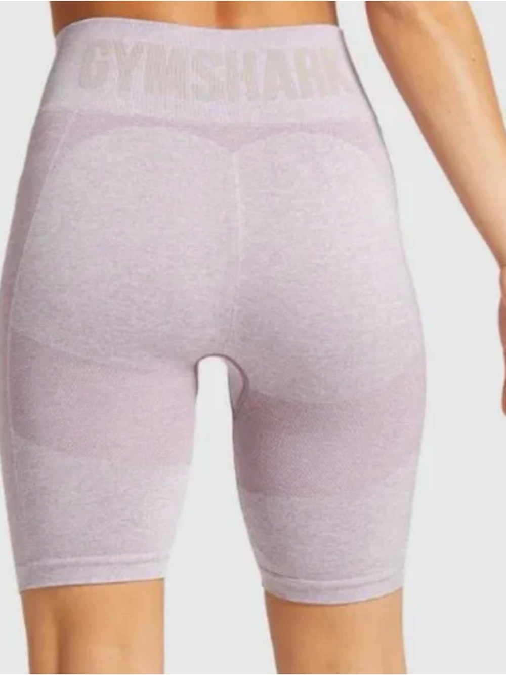 Gymshark Seamless High-Waist Biker Shorts - Pale Lavender